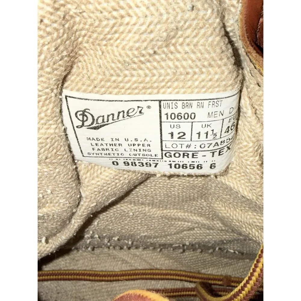 Danner Rain Forest 10600 Gore-Tex Vibram Leather Work Boots USA Men’s 12 D